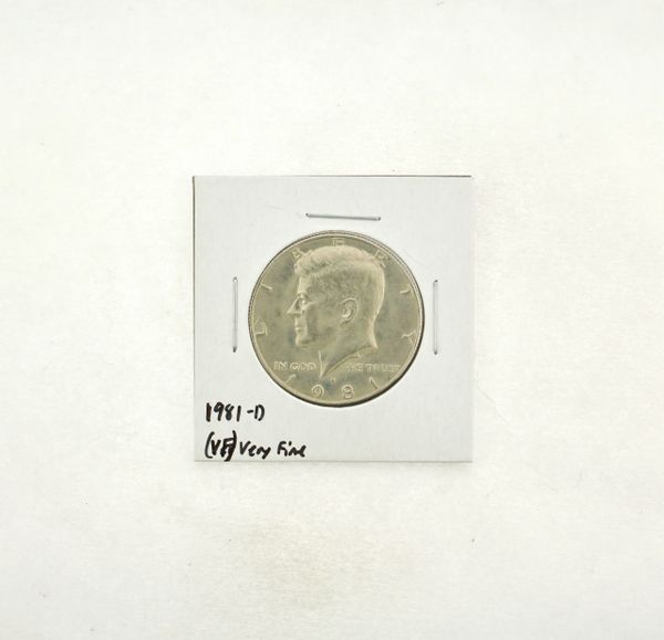 1981-D Kennedy Half Dollar (VF) Very Fine N2-3732-2
