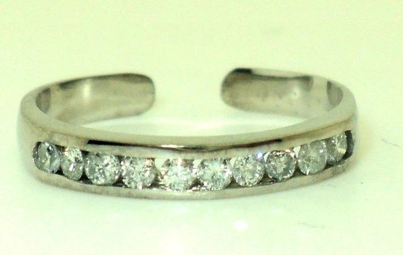 Channel Set Diamond Toe Ring (JC-797)