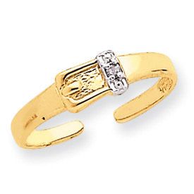 Diamond Buckle Toe Ring (JC-835)