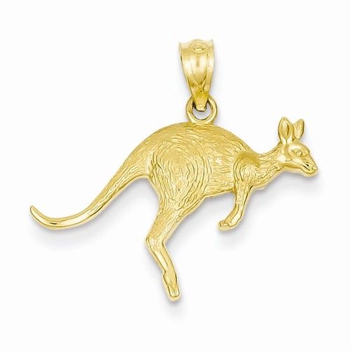 Textured Kangaroo Pendant