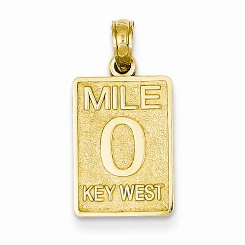 Mile 0 Key West Mile Marker Pendant (JC-1098)