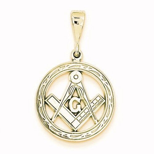 Polished Flat-Backed Small Masonic Charm