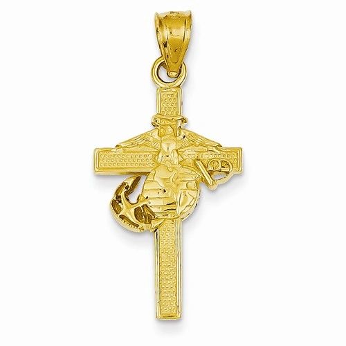 Marine Corps Cross Pendant (JC-1077)