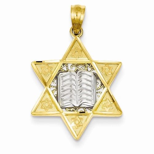 Two-Tone Star Of David Pendant