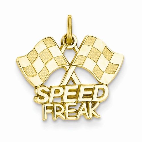 Racing Flags with Speed Freak Charm