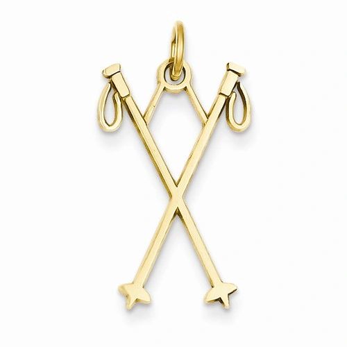 Ski Poles Charm (JC-1110)