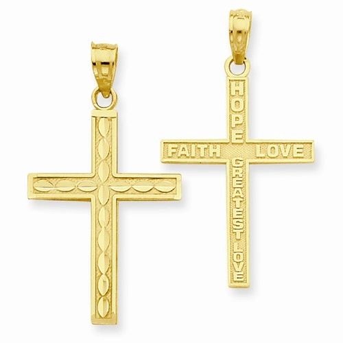 Reversible Cross Pendant