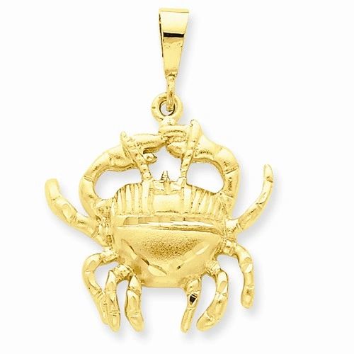 Diamond Cut Cancer Zodiac Charm