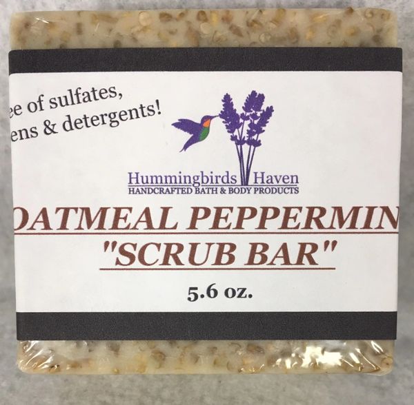 Oatmeal Peppermint Scrub Bar