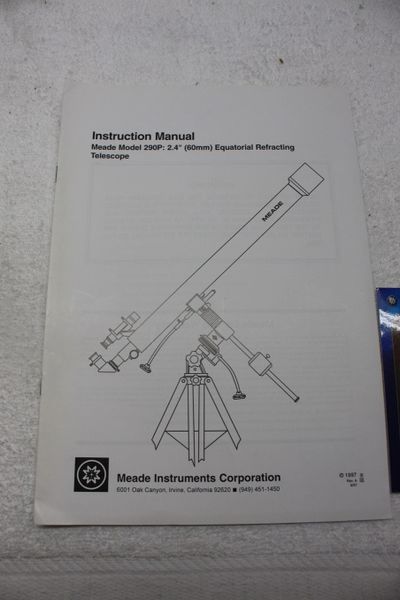 Meade telescope hot sale instruction manual