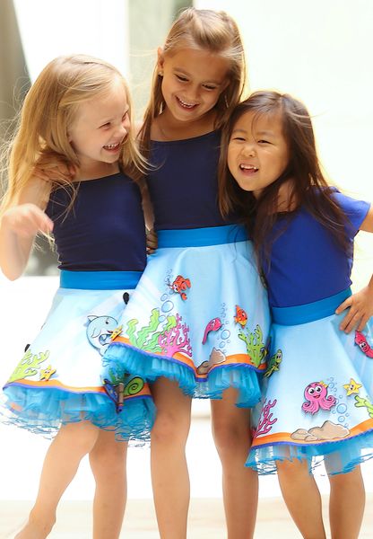 Blue skirt outlet toddler