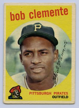 55. 1959 ROBERTO CLEMENTE TOPPS BASEBALL CARD #478