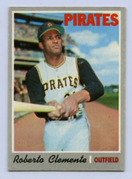 76. 1970 ROBERTO CLEMENTE TOPPS BASEBALL CARD #350