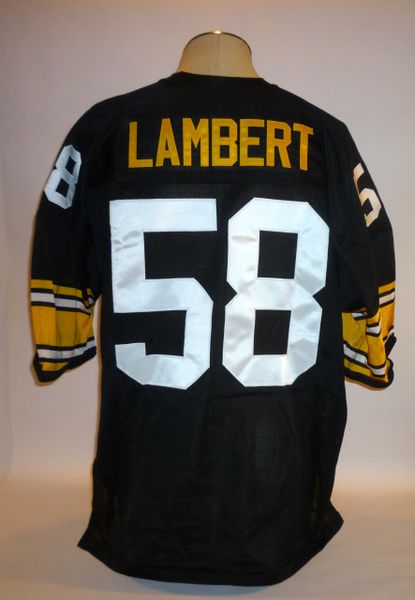 Jack Lambert hall of fame NFL Pittsburgh Steelers authentic throw back  Jersey