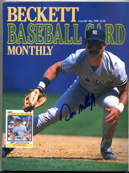 Don Mattingly, New York Yankees signed Beckett baseball price guide