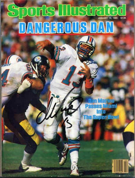 Dan Marino, Miami Dolphins signed Sports Illustrated