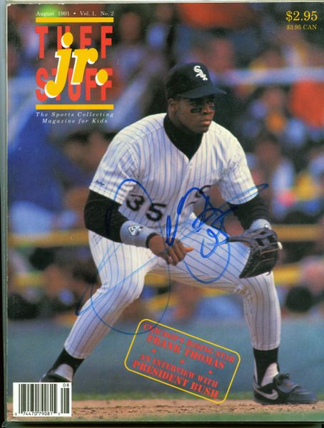 Frank Thomas, Chicago White Sox signed magazine