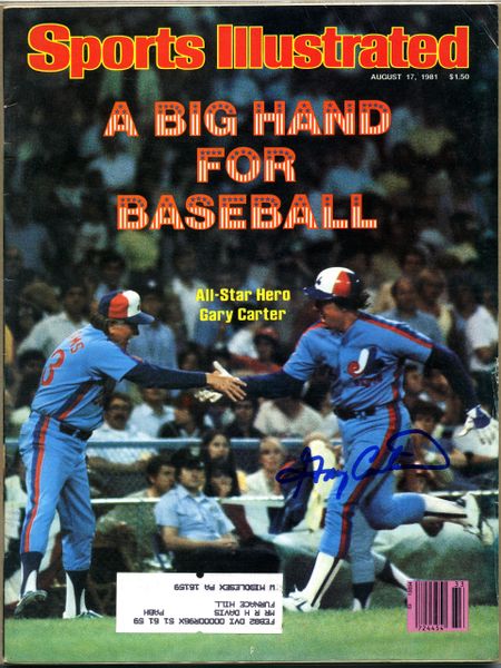 Gary Carter Signed Montreal Expos Sports Illustrated Magazine Cover BA –  Super Sports Center