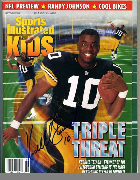 Kordell Stewart Signed Slash Inscription Pittsburgh Steelers Full-Size — RSA