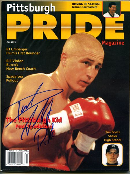 Paul Spadafora signed Pittsburgh Pride magazine