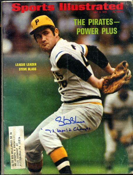 Steve Blass, Pittsburgh Pirates signed Sports Illustrated