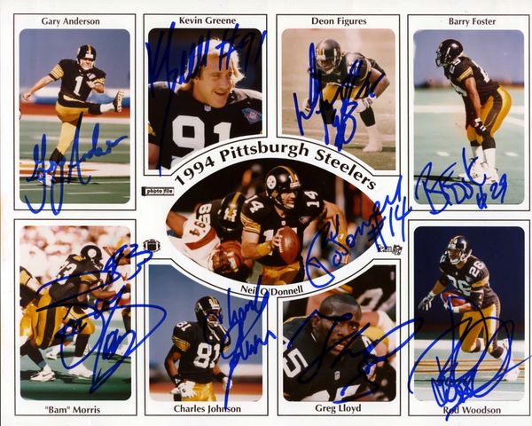1994 Pittsburgh Steelers signed photo