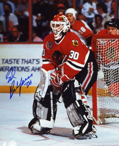 Ed Belfour - Chicago Blackhawks signed 8x10 photo