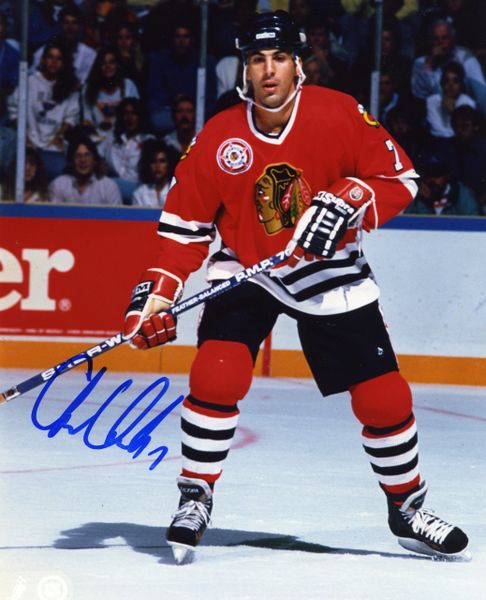 Chris Chelios Chicago Blackhawks Classic NHL Action Poster (1990) -  Starline Inc.