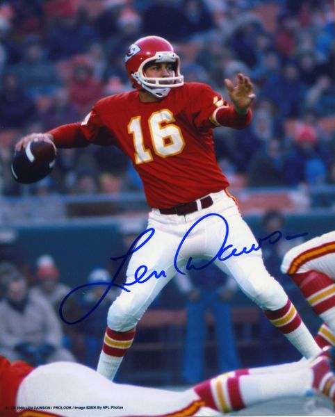 Len Dawson - Kansas City Chiefs signed 8x10 photo