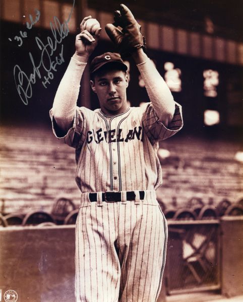 Bob Feller - Cleveland Indians signed 8x10 photo
