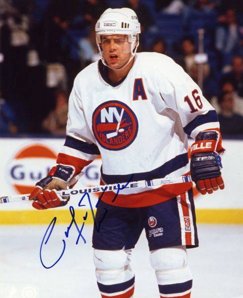 Pat Lafontaine - New York Islanders signed 8x10 photo