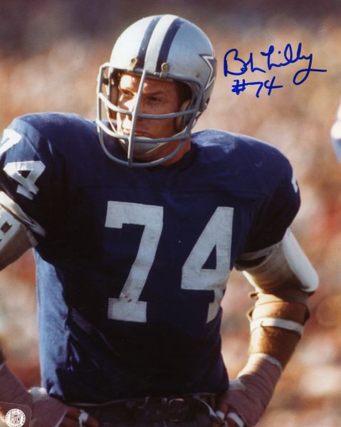 Autographed Bob Lilly Picture - 11x14