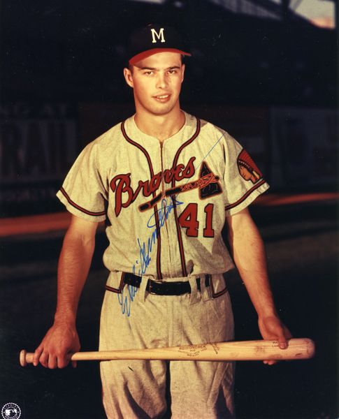 Eddie Mathews - Milwaukee Braves signed 8x10 photo