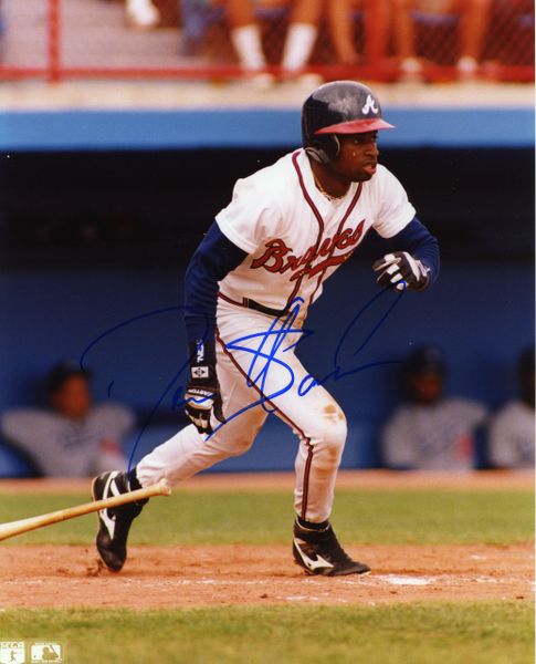 Atlanta Braves Team Leaders (Justice, Gant, Deion Sanders) 16x20