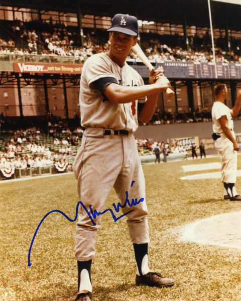 Maury Wills - Los Angeles Dodgers signed 8x10 photo