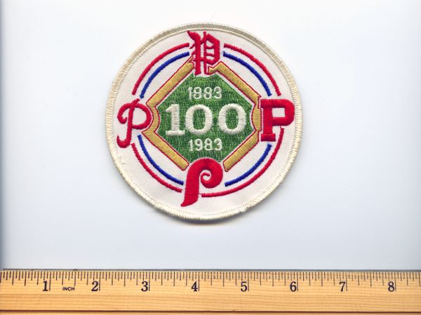 1983 Philadelphia Phillies 100th Anniversary Commemorative Jersey Sleeve  Patch