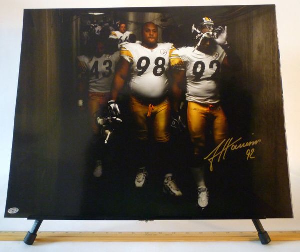 James Harrison, Pittsburgh Steelers signed 16x20 photo