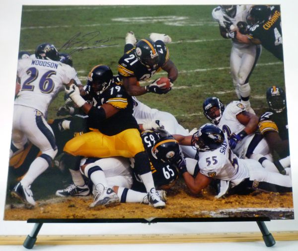 Amos Zereoue, Pittsburgh Steelers signed 16x20 photo