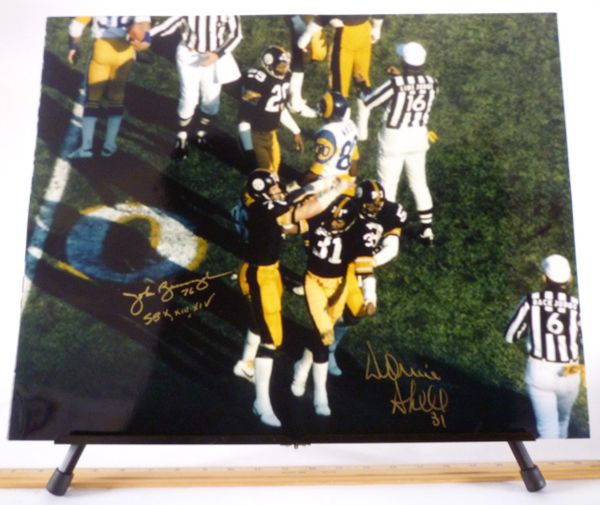 John Banaszak & Donnie Shell, Pittsburgh Steelers signed 16x20 photo