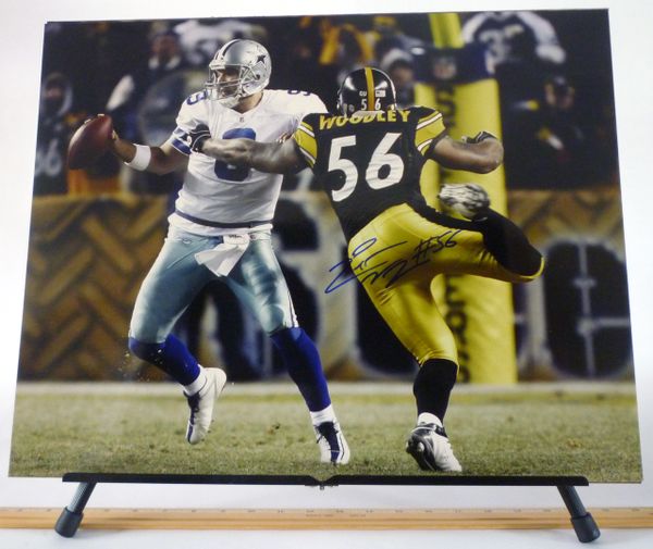 LaMaar Woodley, Pittsburgh Steelers signed 16x20 photo