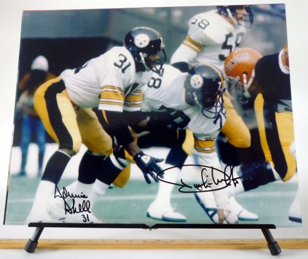 Donnie Shell & Dwight White, Pittsburgh Steelers signed 16x20 photo