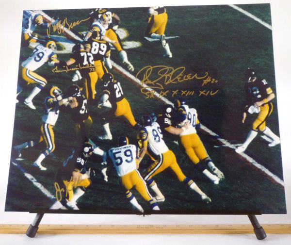Super Bowl XlV, Pittsburgh Steelers signed 16x20 photo