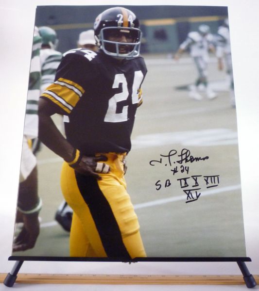 JT Thomas, Pittsburgh Steelers signed 16x20 photo