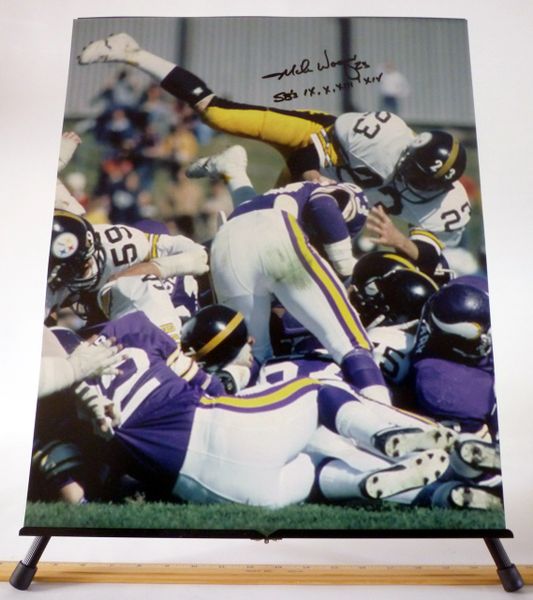 Mike Wagner, Pittsburgh Steelers signed 16x20 photo