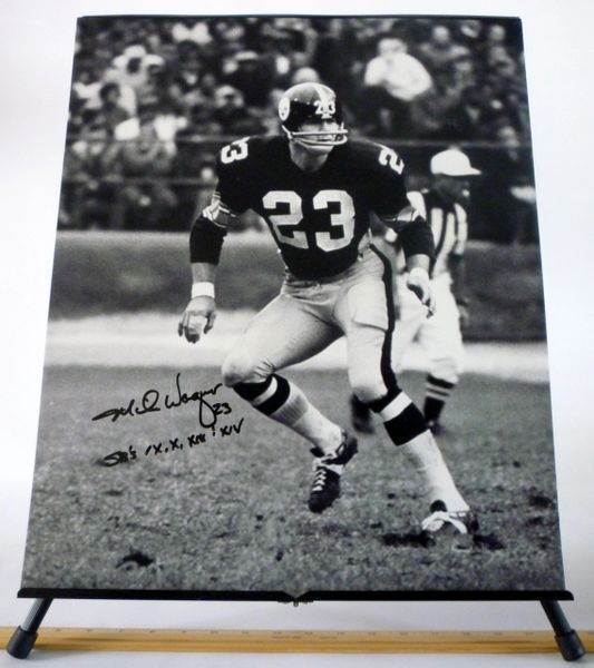 Mike Wagner, Pittsburgh Steelers signed 16x20 photo
