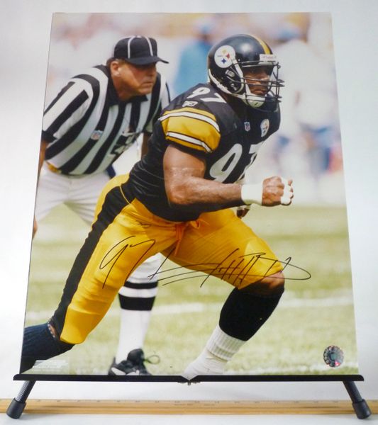 Kendrell Bell, Pittsburgh Steelers signed 16x20 photo