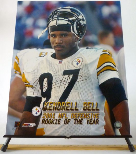 Kendrell Bell, Pittsburgh Steelers signed 16x20 photo