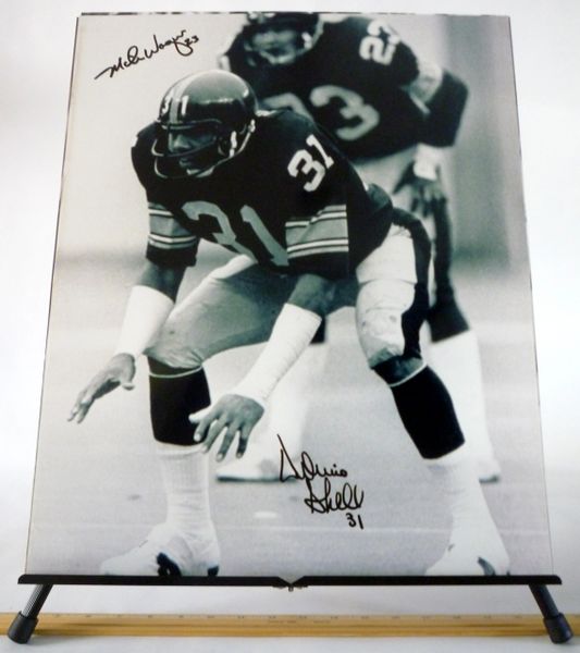 Mike Wagner & Donnie Shell, Pittsburgh Steelers signed 16x20 photo