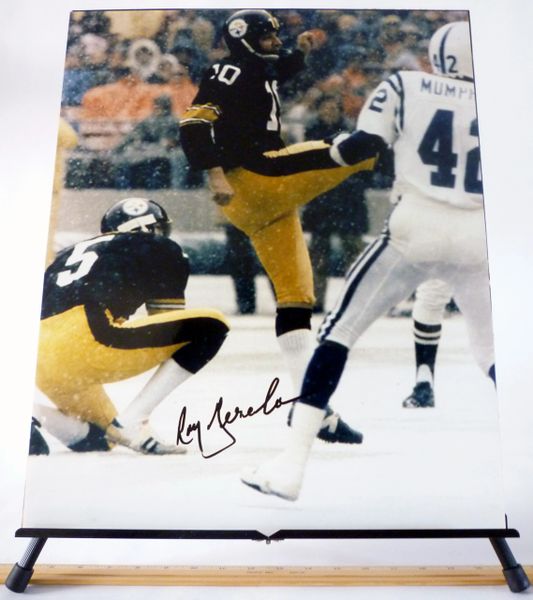 Roy Gerela, Pittsburgh Steelers signed 16x20 photo
