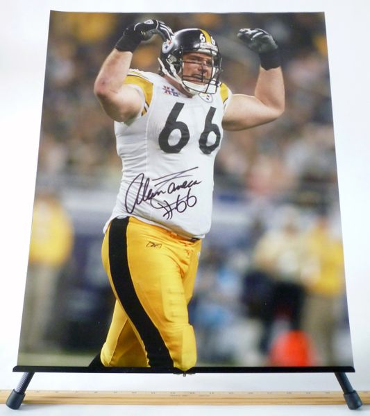 Aaron Smitrh & James Farrior, Pittsburgh Steelers signed 16x20 photo